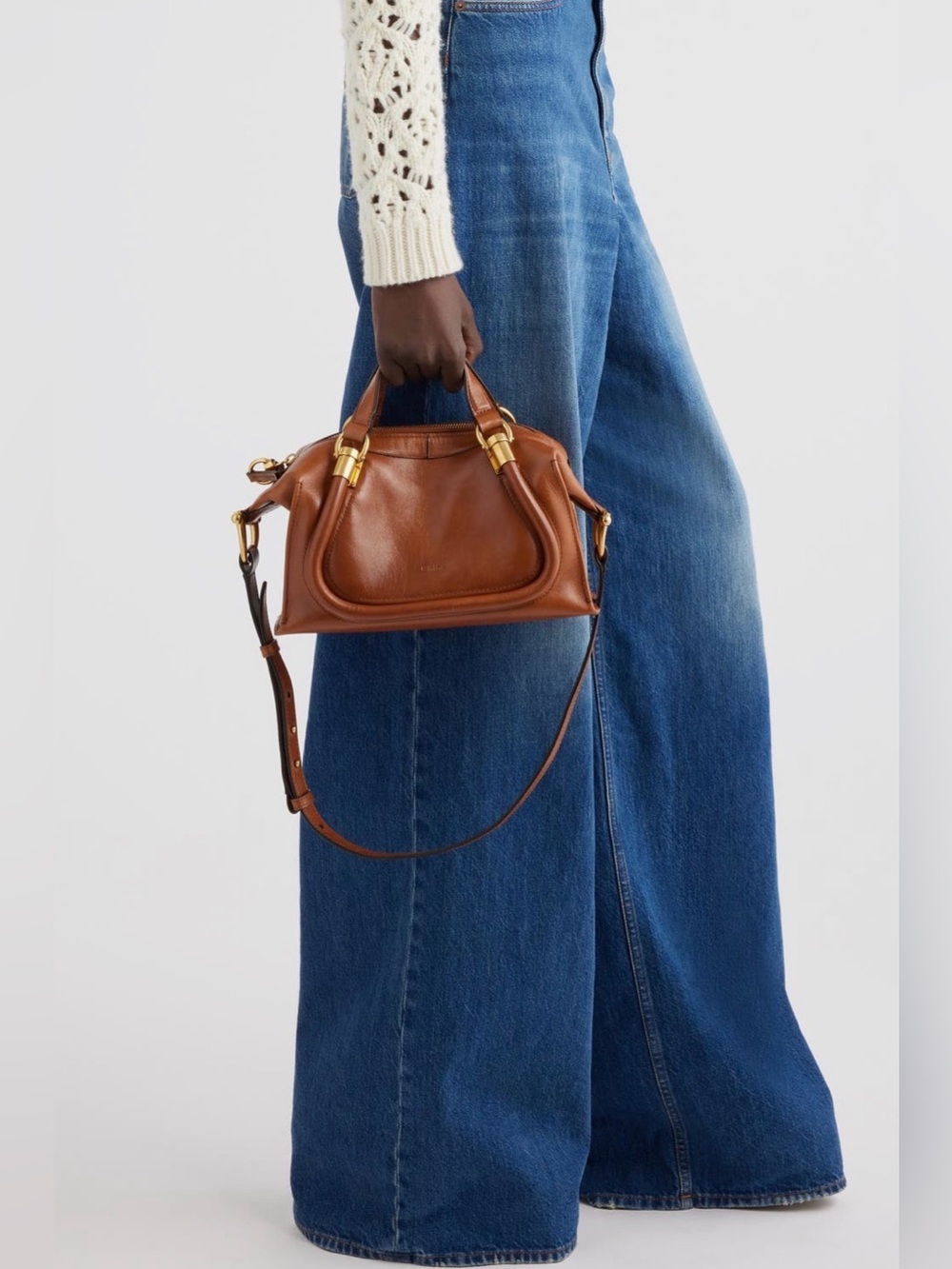 Chloé Small Pareto Bag with Gold Hardware